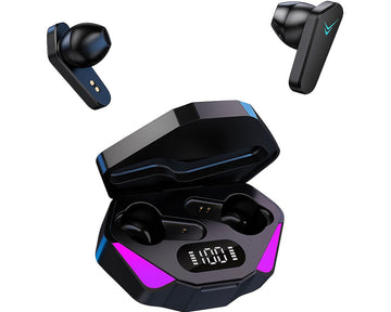 Black Wireless Earbuds with Long-Lasting Batter