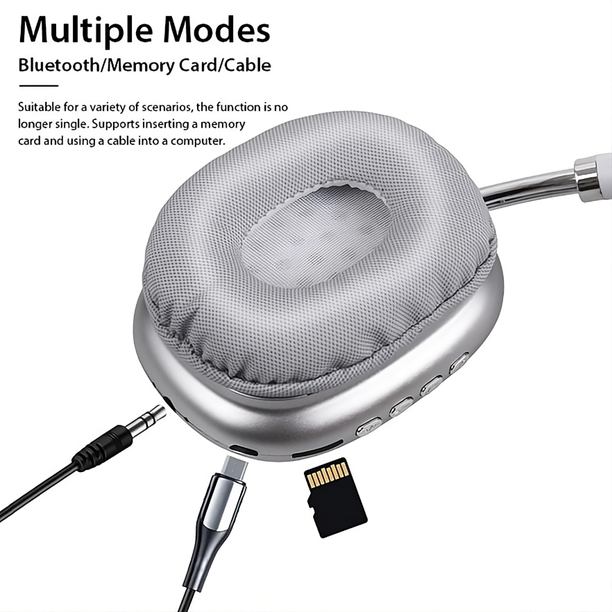 Wireless Bluetooth headset- HD Audio, No Wires, Just Music.
