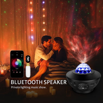 Galaxy Star Projector with Bluetooth & Remote – 10 Colors